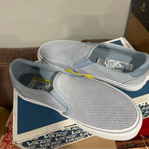 New NIB VANS ASHER DELUXE SUEDE SNEAKERS SHOES SLIP ONS 8M ladies - Picture 3 of 6